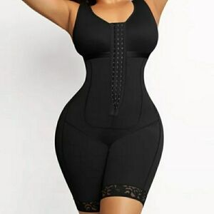 Faja Colombiana Sleek Black Shapewear with Lace Detail